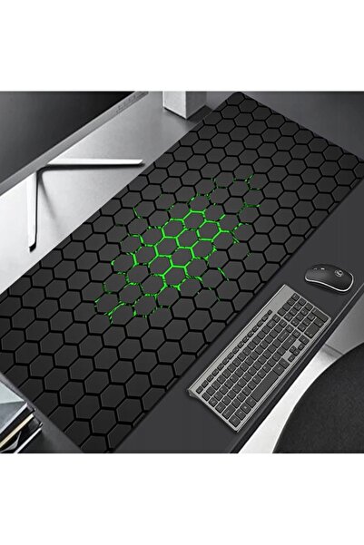 VERK Large rubberized gaming mousepad, 80 x 30 cm, honeycomb