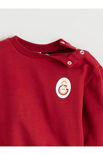 LC Waikiki LCW baby Bisiklet Yaka Galatasaray Baskılı Erkek Bebek Sweatshirt ve Eşofman Alt 2'li Takım