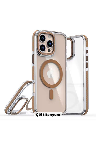 DGN İphone 13 Ve Iphone 14 Uyumlu Kılıf Magsafe Özellikli Kamera Çerçeve Koru...