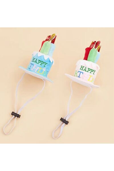 Payidar Hediyelik Kedi/Köpek Doğum Günü Şapkası - Evcil Hayvan Parti Şapkası