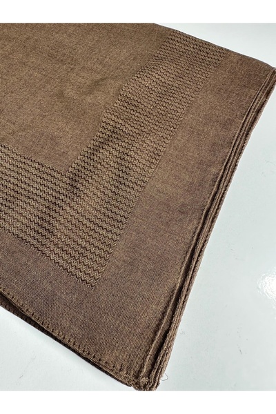MİRAY Large Size Panel Cotton Shawl - 120 X 120 - 5658 24