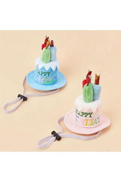 Payidar Hediyelik Kedi/Köpek Doğum Günü Şapkası - Evcil Hayvan Parti Şapkası