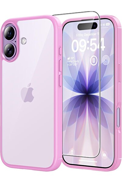 TAURi جراب لهاتف iPhone 17 مع واقي شاشة، حماية كاملة لعدسة الكاميرا، مقاوم لل...