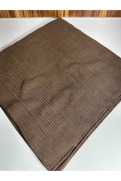 MİRAY Large Size Panel Cotton Shawl - 120 X 120 - 5658 24