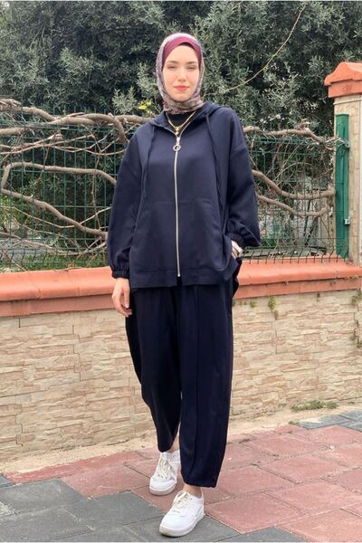 Moda Rosa 26K2264 - Dark Blue - Zippered Jacket Basic Set