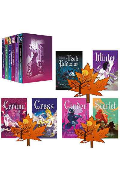 Artemis Yayınları marissa meyer - ay günlükleri seti - levana - cress - cinder - uzak yıldızlar -turuncu kitap ayracı