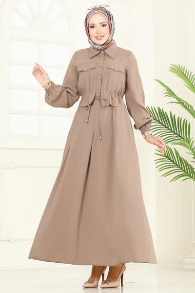 ModaMerve Modal Dress with Accessory Pocket 2713Sl432-Ms Vizyon