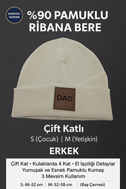 Mustran Cotton Ribbed Beanie Double Layer Windproof Winter Hat Men Women Children Unisex Fashion 2025