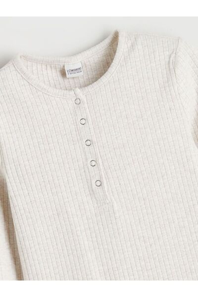 LC Waikiki LCW Παιδικό μπλουζάκι με λαιμόκοψη για κορίτσια