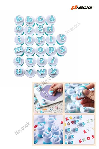 Neskuk Large Press-On Letters Set 10 Pieces