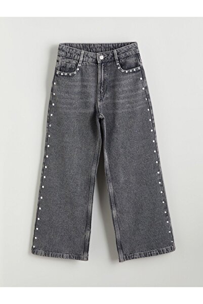 LC Waikiki Lcw Kids Stoned Wideleg Girls' Jean Pants