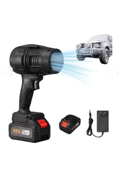 Hope منفاخ أوراق الشجر اللاسلكي 48 فولت ليثيوم أيون - مروحة توربو صغيرة، محمو...