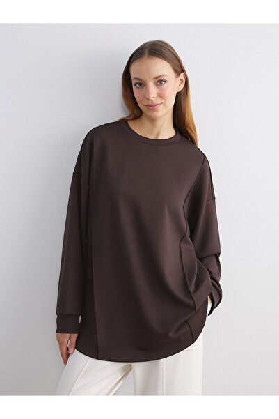 LC Waikiki LCW Modest سويت شيرت نسائي برقبة دائرية