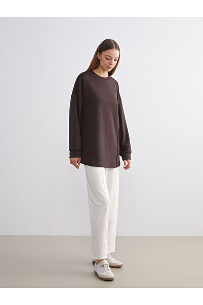 LC Waikiki LCW Modest سويت شيرت نسائي برقبة دائرية