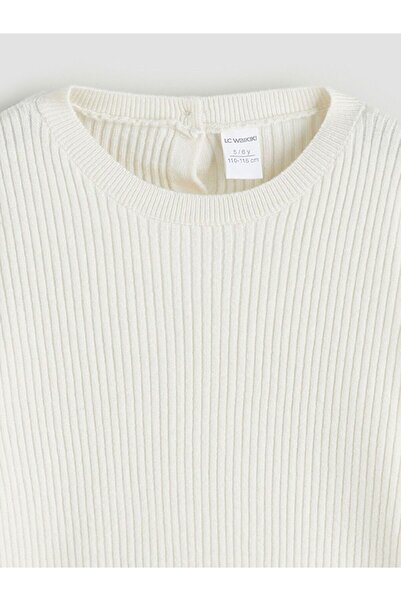 LC Waikiki Lcw Kids Crew Neck Basic Girls' Knitwear Sweater
