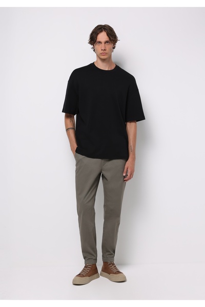Colin's Cargo Fit Mid-Waist Elasticated Leg Men's Green Trousers