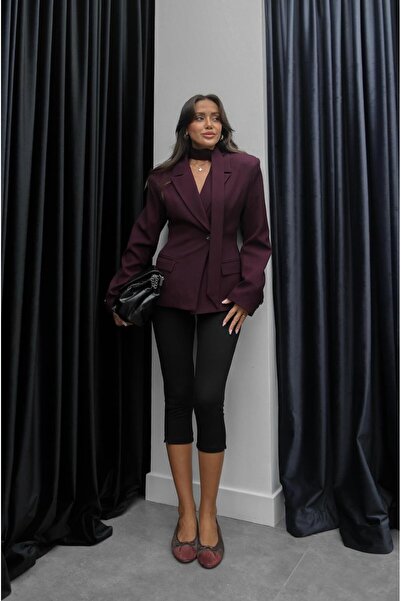 Havoş Black Elastic Waist Capri Leggings