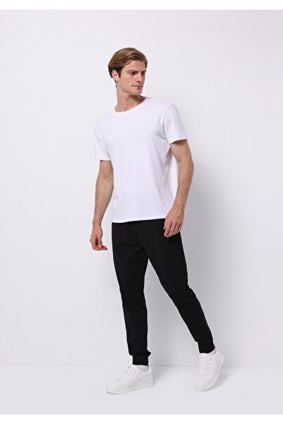 Colin's Slim Fit Orta Bel Düz Erkek Siyah Eşofman Altı