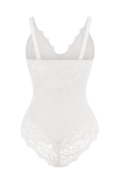 Fstyle Lace corset, elegant compression corset with straps and full support
