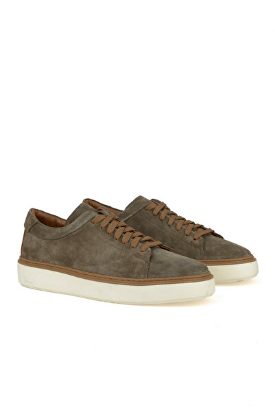 Ziya , Men's Genuine Leather Sneaker 1531026Zh182 Khaki