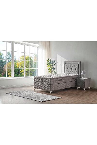 Mobilya Dükkanım 90x190 Tek Kişilik Baza Başlık Seti