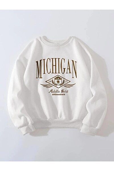 coolart سويت شيرت ميشيغان 1971 برقبة دائرية للجنسين