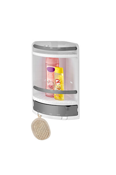 AKTEZ-EL BANYO KÖŞESİ ŞAMPUANLIK ÇEKMECELİ KÖŞELİK BANYO DÜZENLEME