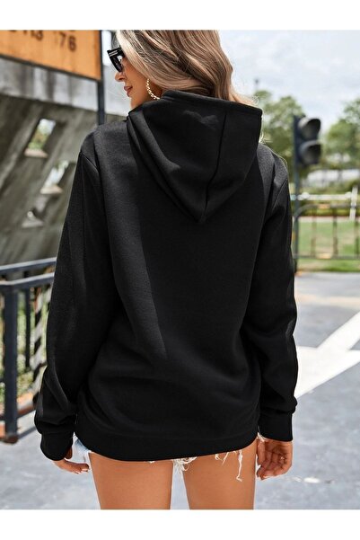 Mythologie Hanorac Heart Face - Hanorac supradimensionat cu imprimeu negru