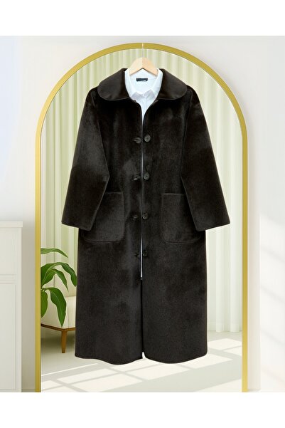 Modamorfo Buttoned Pocket Coat - K. Brown