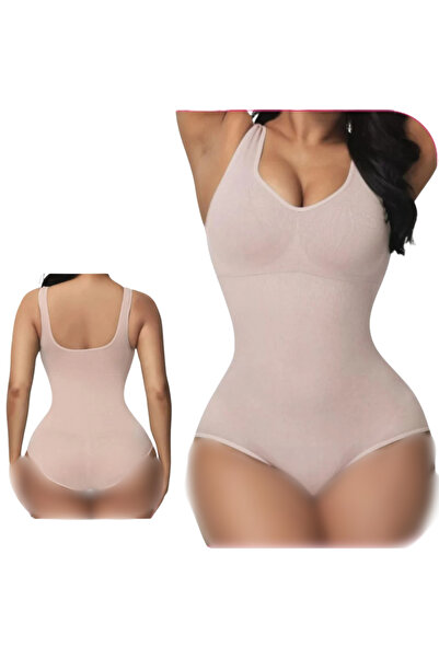 Fstyle Body shaping and tightening corset with chest, stretch compression clothing, waist corset