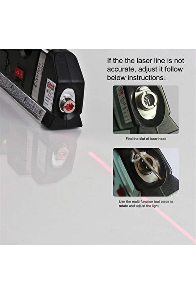 Generic Laser Level Measurement Tool 4-in-1 Multipurpose