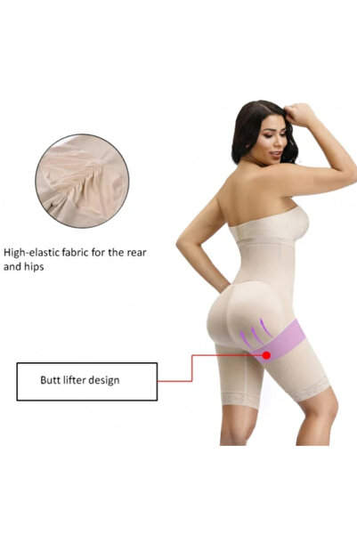 Fstyle Full body shaper with front buckle, easy control, strong abdominal tightening and body shaping. Women's maternity girdle, postpartum girdle.