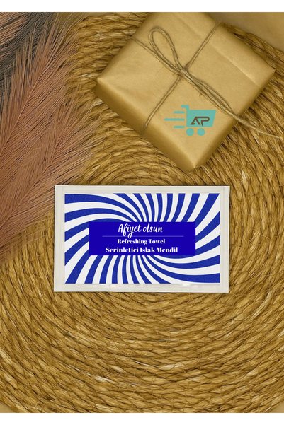 alazpack ambalaj 50 قطعة مناديل مبللة معطرة برائحة الليمون |   مقهى، مطعم، فندق للاستخدام مرة واحدة