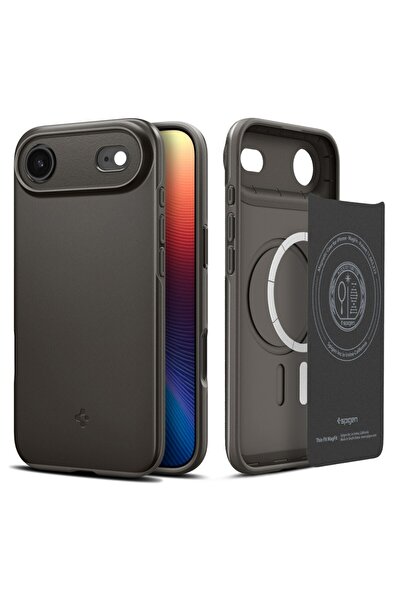 Spigen iPhone Air Slim Magsafe Case Thin Fit Military Grade Protection Magfit Gunmetal Cover - Acs09918