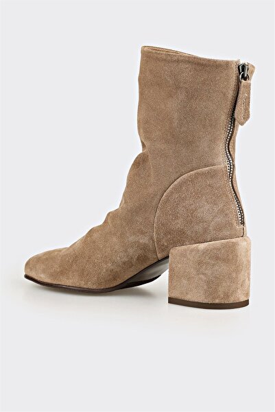 Elle Shoes Vizon Deri Kadın Klasik Bot