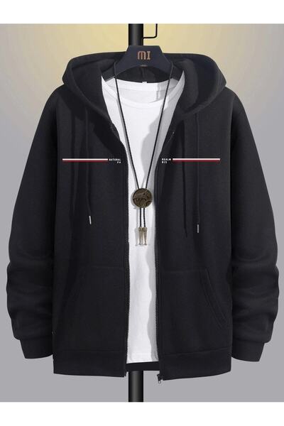 coolart Cardigan Natural Realm Paris - Cardigan oversize de iarnă cu imprimeu...