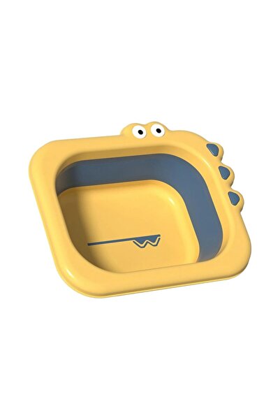 FONIX Folding Washbasin for Children, Comando Kids, Crocodile Model, Yellow