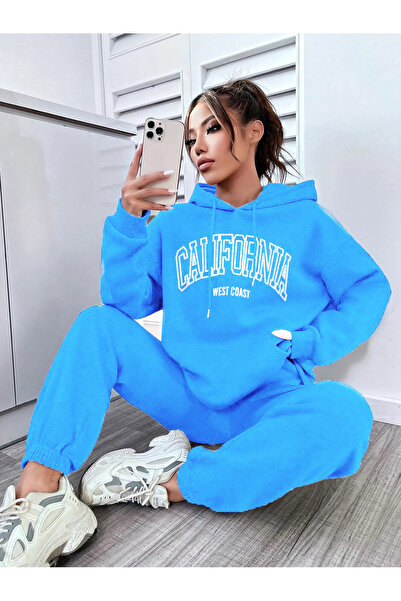 coolart Γυναικείο σετ αθλητικής φόρμας Baby Blue California West Coast στο κά...