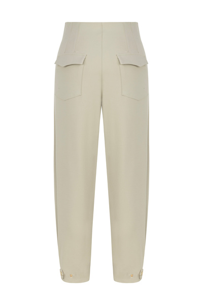 SEIZE THE DAY LOU KADIN PİLELİ KUMAŞ PANTOLON