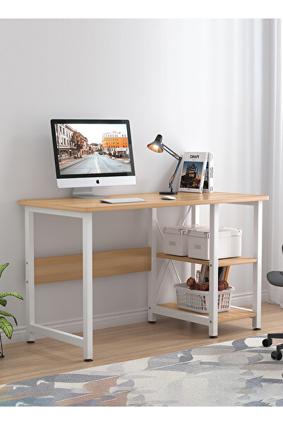 VariFurnx طاولة مكتب 100*50*76 سم، طاولة كمبيوتر للدراسة المنزلية، محطة عمل، ...