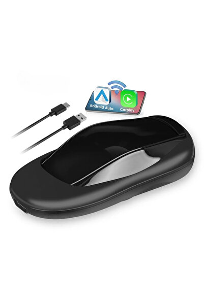 Electronice Online Adaptor wireless CarPlay si Android Auto 2+32GB Youtube, Netflix