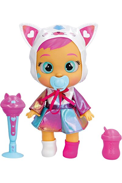 IMC Toys دمية ديزي المغنية من كراي بيبيز، ١٢ بوصة، مزودة بعيون وميكروفون LED - لعبة تفاعلية للأعمار من ١٨ شهرًا فما فوق