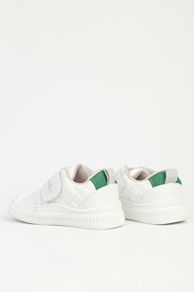 Benetton White Sports Shoes Bn-32081
