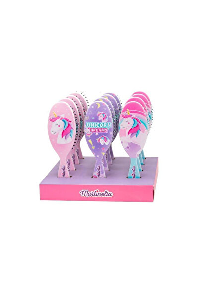 Martinelia فرشاة الشعر السحرية 20291R لفك تشابك الشعر على شكل وحيد القرن، منا...