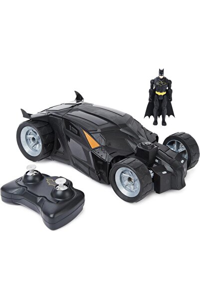 DC COMICS Batman Batmobile Remote Control Car, 1:20, Includes 10-cm Batman, Ages 4+