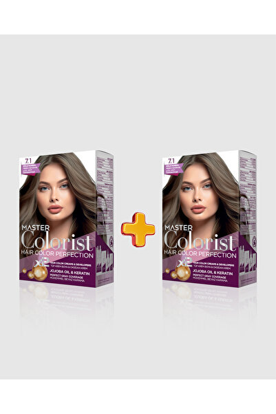 Master colorist 2'li Hair Color Perfection Set Saç Boyası 7.1 Küllü Kumral