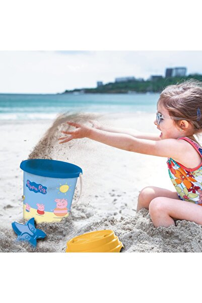 Mondo طقم شاطئ جيسر مكون من 6 قطع - دلو وعلبة ماء مقاس 17 سم - هدية رائعة للأطفال من سن 3 سنوات فما فوق