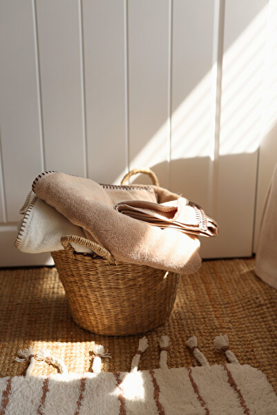 İrya Shadow 100% Cotton Hand Towel 50X90 cm Beige