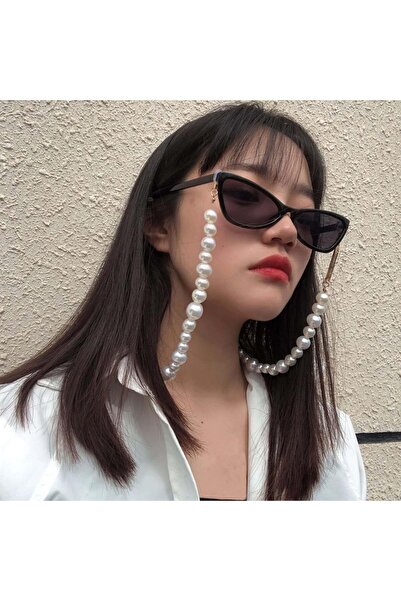 Pursehuit Αλυσίδα γυαλιών, χρυσή, με πέρλες, Miranda C1