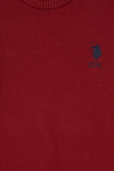 U.S. Polo Assn. Boy's Burgundy Basic Sweater 50307845-Vr014